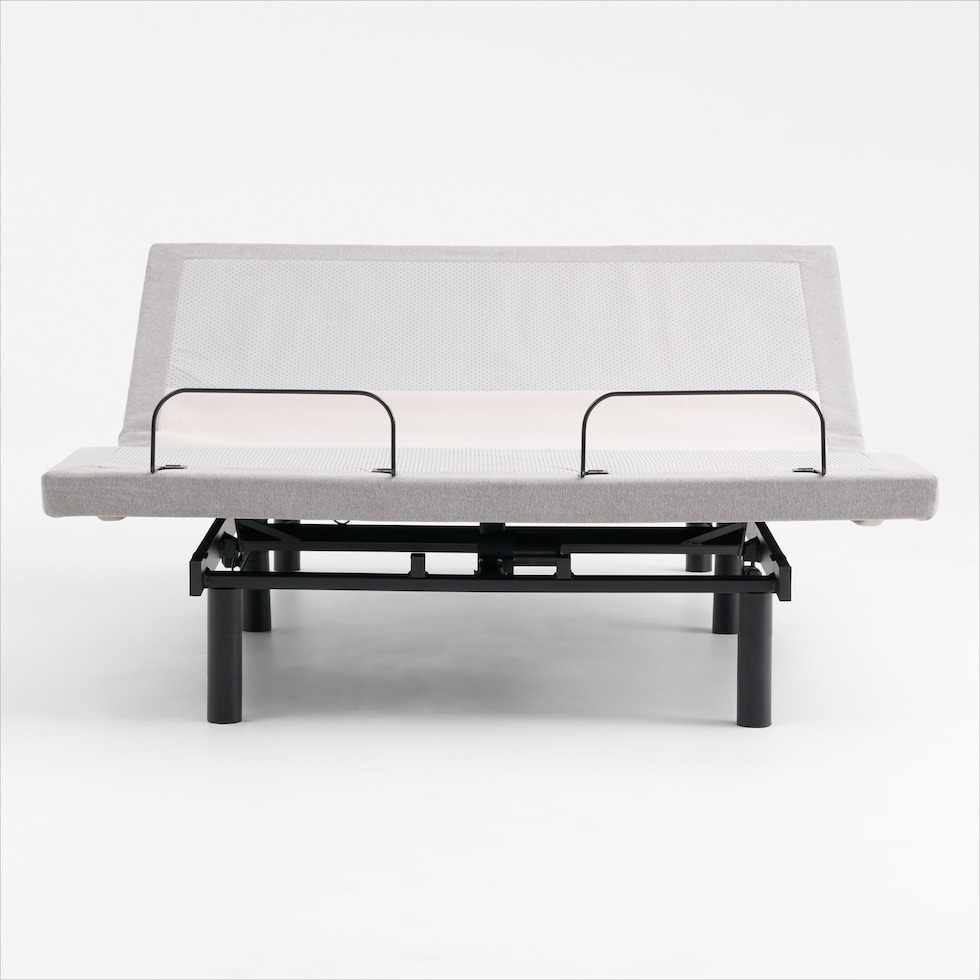 sleeptech gray california king adjustable foundation   