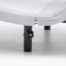 sleeptech gray california king adjustable foundation   
