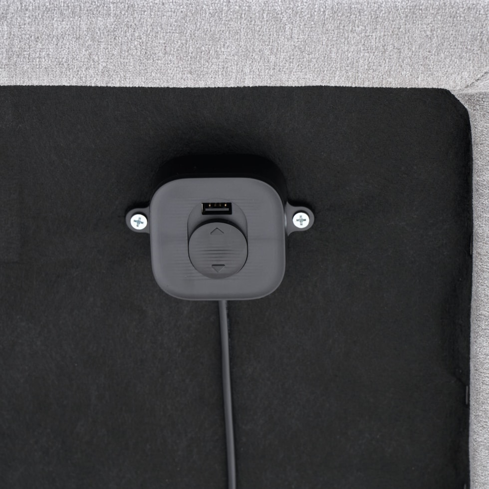 sleeptech gray king adjustable foundation   