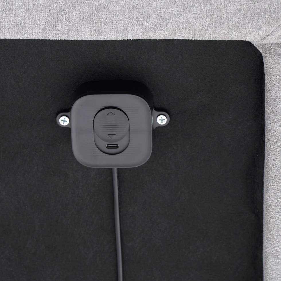 sleeptech gray king adjustable foundation   