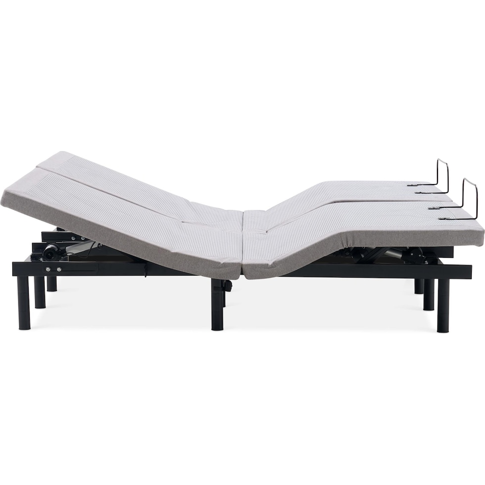 sleeptech gray split king adjustable foundation   