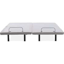 sleeptech gray split king adjustable foundation   
