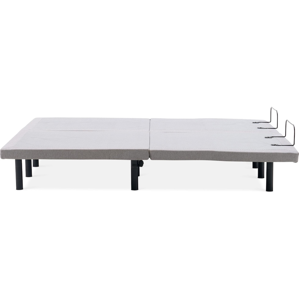 sleeptech gray split king adjustable foundation   