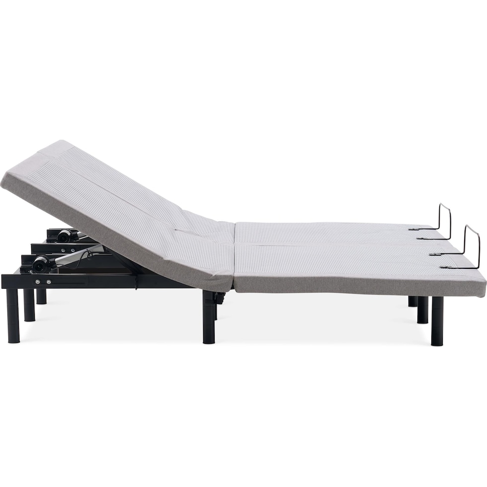 sleeptech gray split king adjustable foundation   