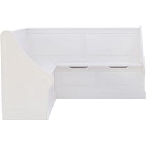 smith white storage bench   
