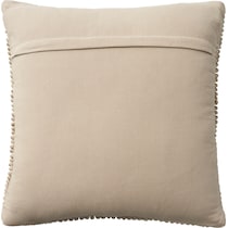 snowflake neutral accent pillow   
