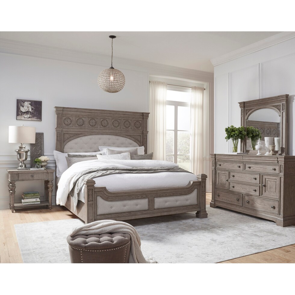 sofia light brown nightstand   