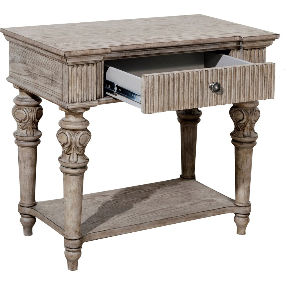 sofia light brown nightstand   