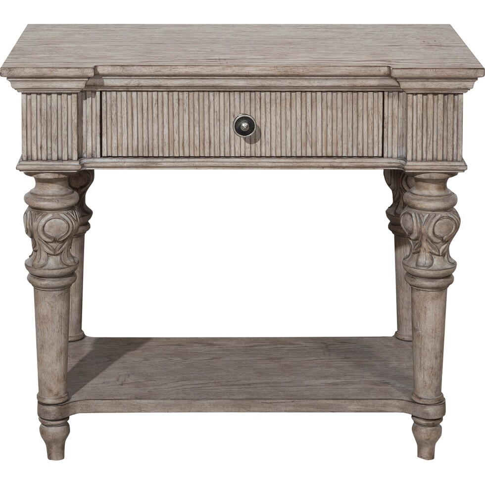 sofia light brown nightstand   