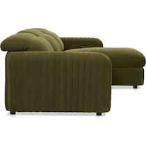 soho green sectional   