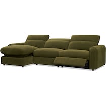 soho green sectional   