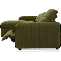 soho green sectional   