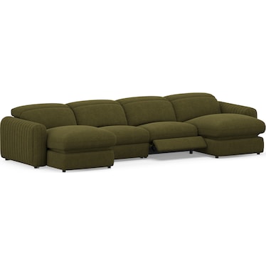 Soho Dual-Power 4-Piece Sectional with Dual Adjustable Base Chaises