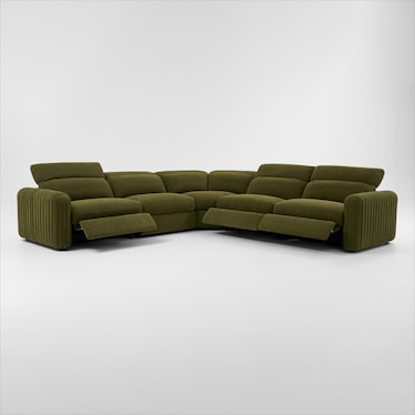 Soho Dual-Power Reclining 5-Piece Sectional