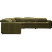 soho green sectional   