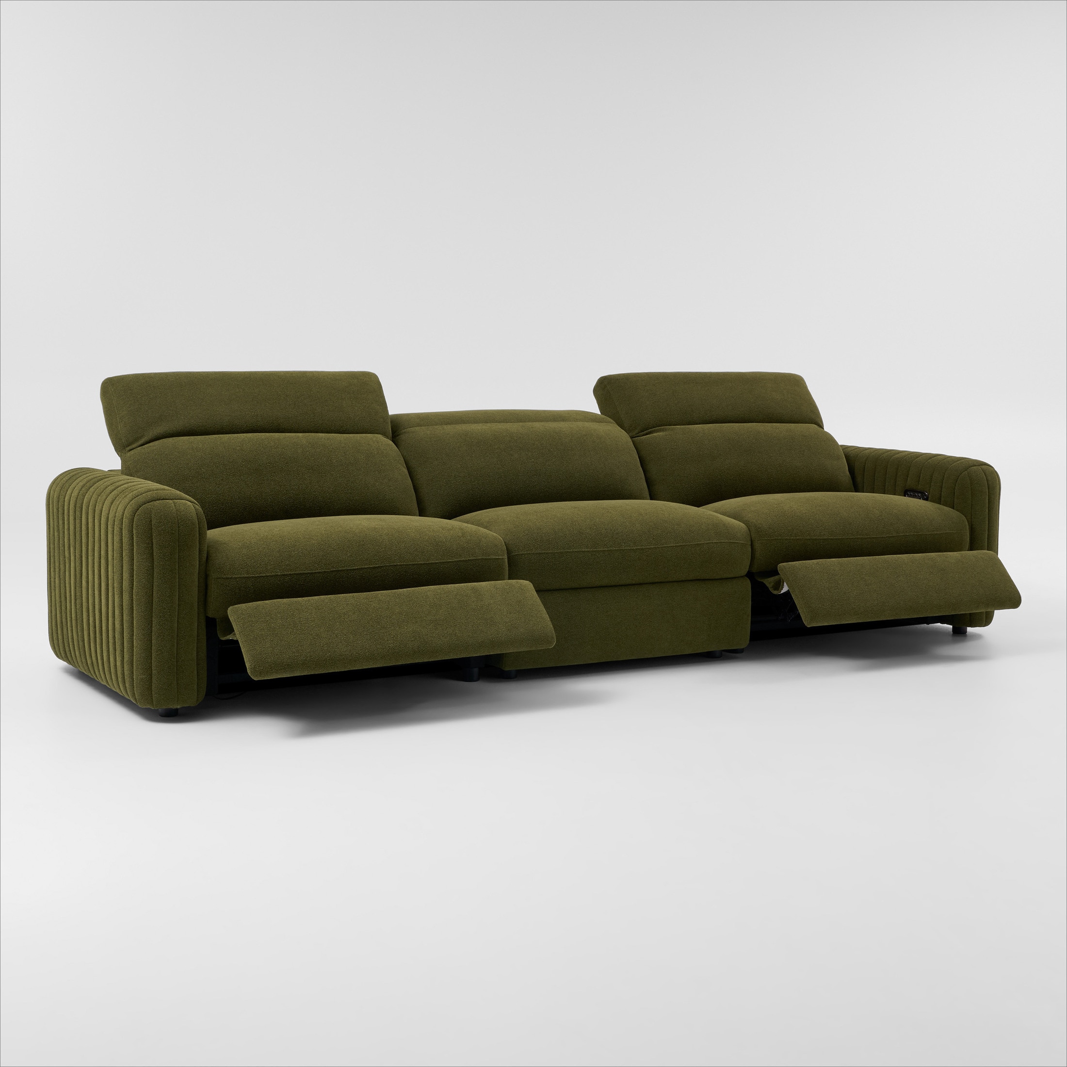 Green recliner couch discount