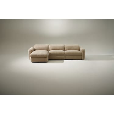 Soho Dual-Power Reclining 3-Piece Sectional with Adjustable Base Chaise