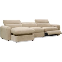 soho light brown sectional   