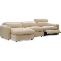 soho light brown sectional   