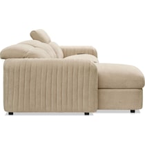 soho light brown sectional   