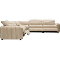 soho light brown sectional   