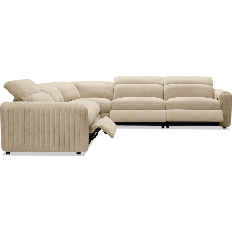 soho light brown sectional   