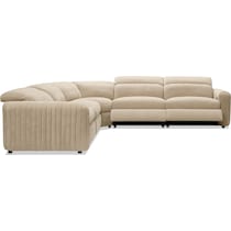 soho light brown sectional   