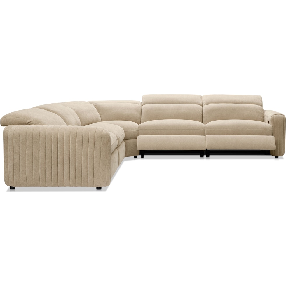 soho light brown sectional   