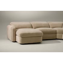 soho light brown sectional   