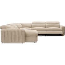 soho light brown sectional   