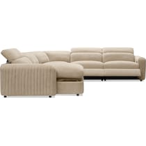 soho light brown sectional   