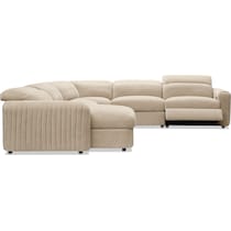 soho light brown sectional   