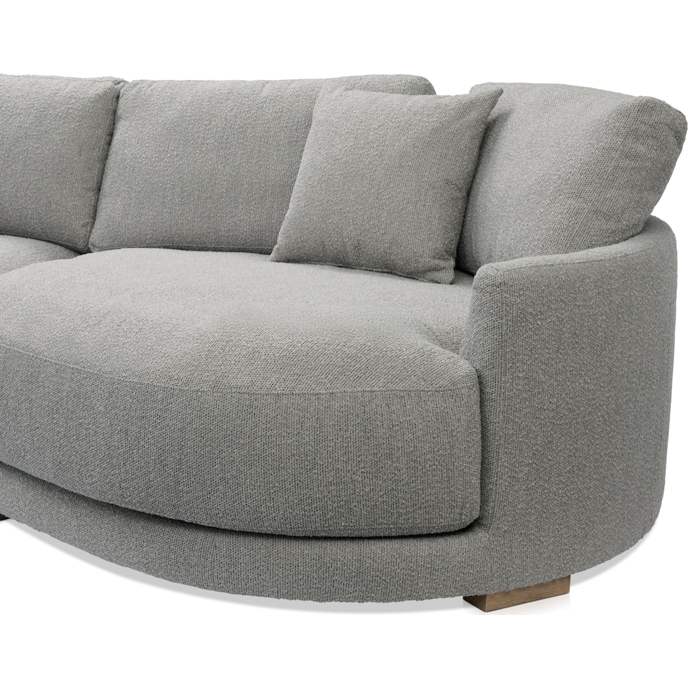 solana gray  pc sectional   