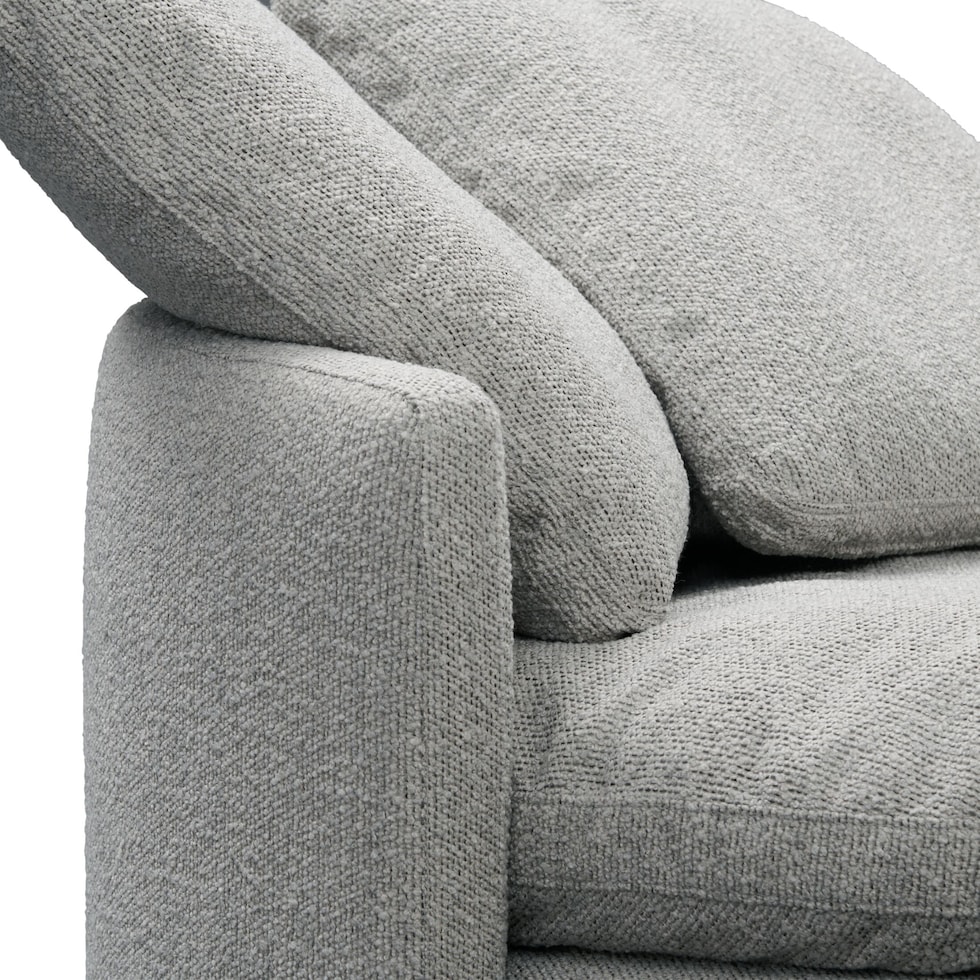 solana gray accent chair   