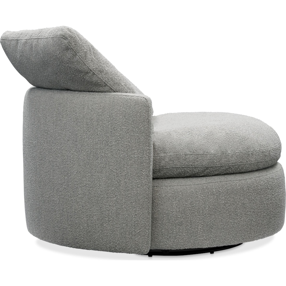 solana gray accent chair   