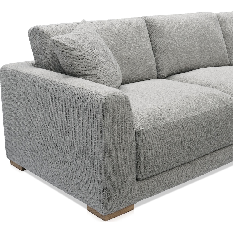 solana gray sectional   