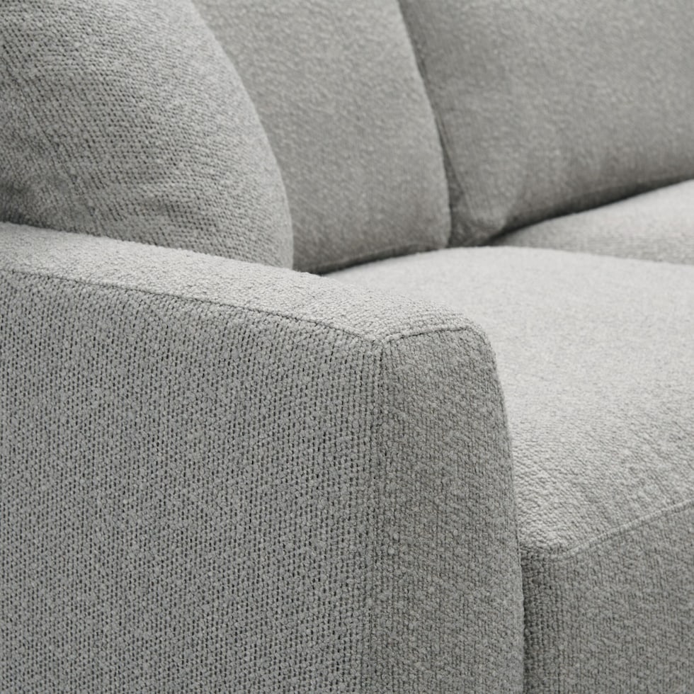 solana gray sectional   