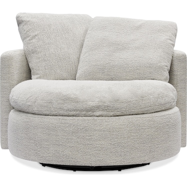 Penley Accent Swivel Chair - Ivory