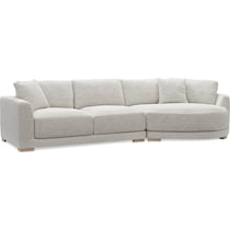 solana white sectional   