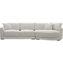 solana white sectional   