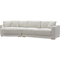 solana white sectional   