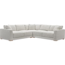 solana white sectional   