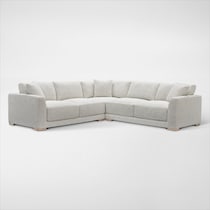 solana white sectional   