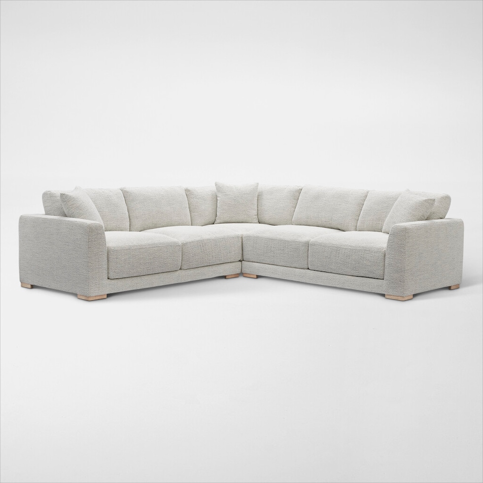 solana white sectional   