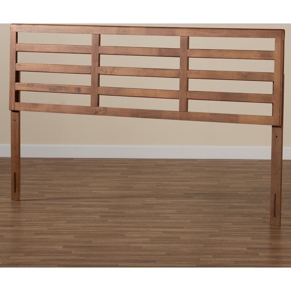 solange dark brown king headboard   