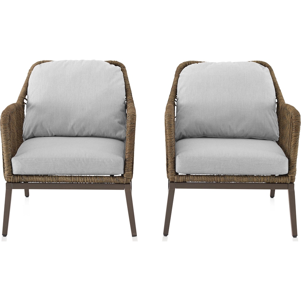 solara gray outdoor chair set   