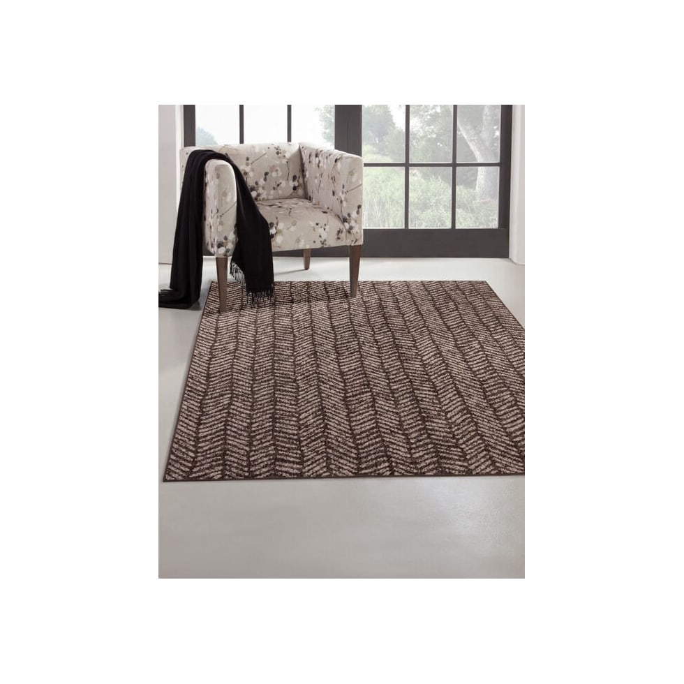 soleil dark brown area rug  x    