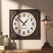 solveig dark brown wall clock   