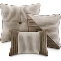 sonia light brown california king bedding set   