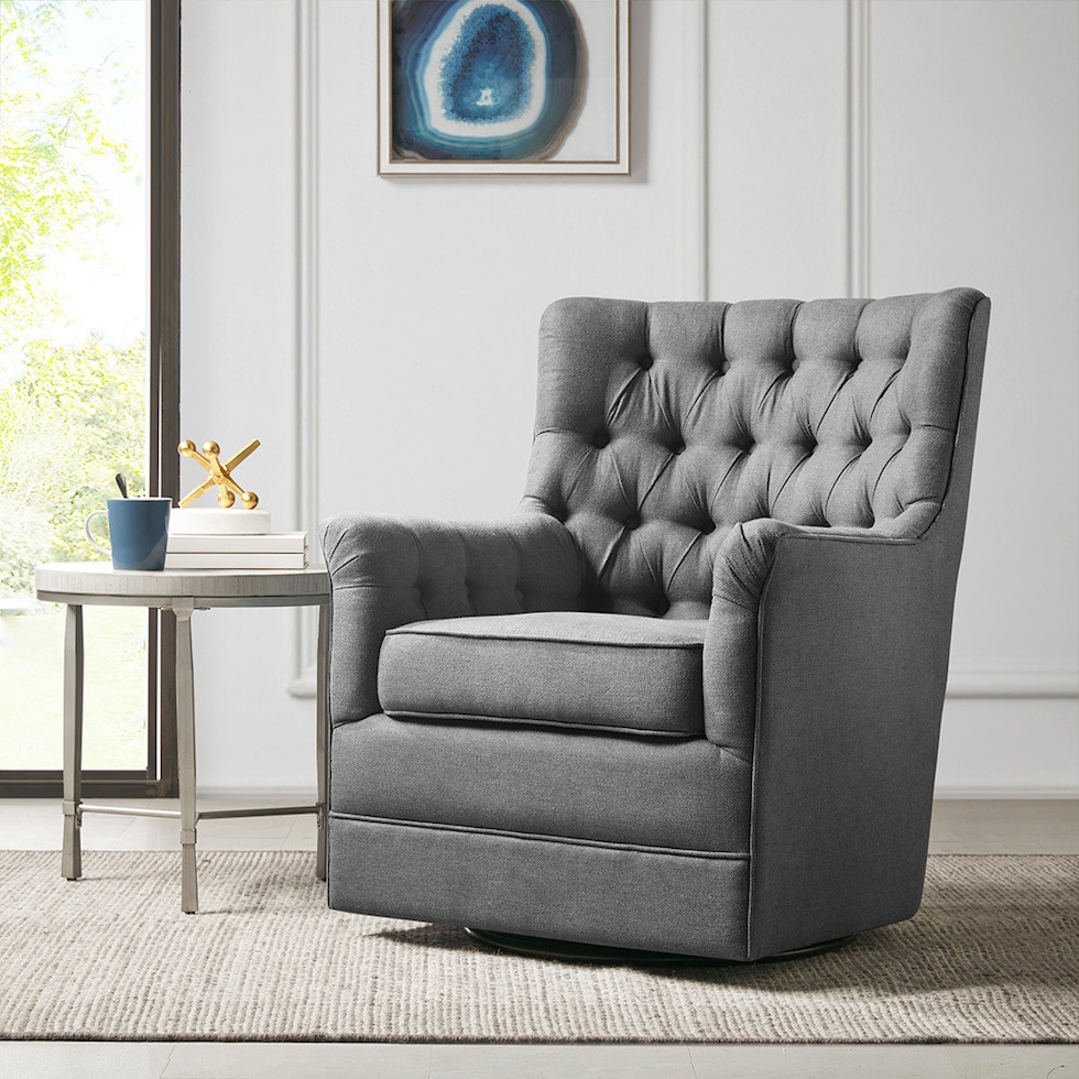 sonnet gray accent chair   